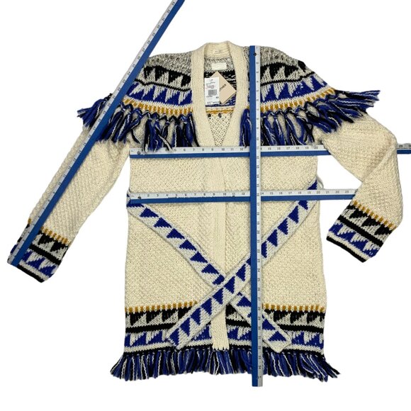 Mother The Fringe Cardigan Sweater XS The Tassel Is Worth The Hassle Tie Belt - Picture 6 of 12
